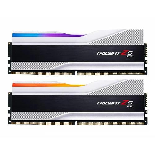 رم جی اسکیل 7200MHz TRIDENT Z5 RGB SILVER دوکاناله 48 گیگابایت G.SKILL TRIDENT Z5 RGB SILVER 7200MHz CL36 48GB Dual Channel RAM