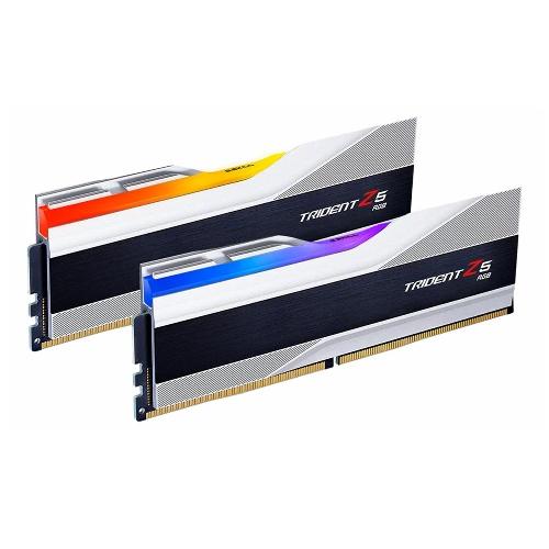 رم جی اسکیل 7200MHz TRIDENT Z5 RGB SILVER دوکاناله 48 گیگابایت G.SKILL TRIDENT Z5 RGB SILVER 7200MHz CL36 48GB Dual Channel RAM