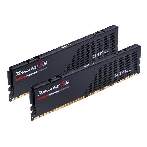 رم کامپیوتر جی اسکیل مدل Ripjaws S5 دوکاناله DDR5 و 5600 مگاهرتز ظرفیت 64 گیگابایت GSKILL Ripjaws S5 DDR5 5600Mhz CL30 64GB (2x32GB) Dual Channel RAM