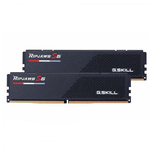 رم کامپیوتر جی اسکیل دو کاناله مدل Ripjaws S5 فرکانس 6000 مگاهرتز DDR5 تایمینگ CL36 حافظه 32 گیگابایت G.Skill Ripjaws S5 Dual Channel CL36 6000MHz DDR5 32GB Computer RAM