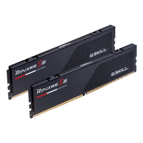 رم کامپیوتر جی اسکیل دو کاناله مدل Ripjaws S5 فرکانس 6000 مگاهرتز DDR5 تایمینگ CL36 حافظه 32 گیگابایت G.Skill Ripjaws S5 Dual Channel CL36 6000MHz DDR5 32GB Computer RAM