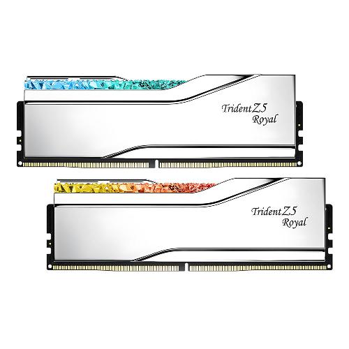 رم کامپیوتر جی اسکیل دو کاناله Trident Z5 Royal RGB فرکانس 6400 مگاهرتز DDR5 تایمینگ CL32 حافظه 64 گیگابایت G.Skill Trident Z5 Royal RGB Dual Channel CL32 6400MHz DDR5 64GB Computer RAM