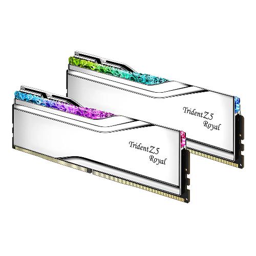 رم کامپیوتر جی اسکیل دو کاناله Trident Z5 Royal RGB فرکانس 6400 مگاهرتز DDR5 تایمینگ CL32 حافظه 64 گیگابایت G.Skill Trident Z5 Royal RGB Dual Channel CL32 6400MHz DDR5 64GB Computer RAM