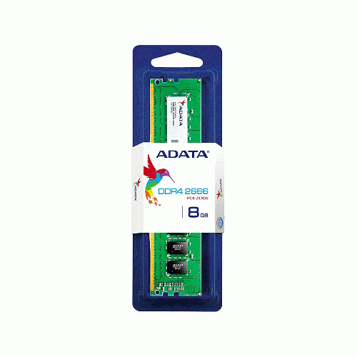 رم کامپیوتر DDR4 ای دیتا فرکانس 2666 مگاهرتز AD4U266638G19-B ظرفیت 8 گیگابایت Adata AD4U266638G19-B Premier DDR4 8GB 2666MHz CL19 U-DIMM Desktop Ram
