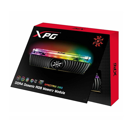 رم کامپیوتر ای دیتا DDR4 تک کاناله 3000 مگاهرتز CL16 مدل XPG SPECTRIX D80 RGB ظرفیت 8 گیگابایت ADATA XPG SPECTRIX D80 RGB 8GB 3000MHz CL16 DDR4 Desktop Memory