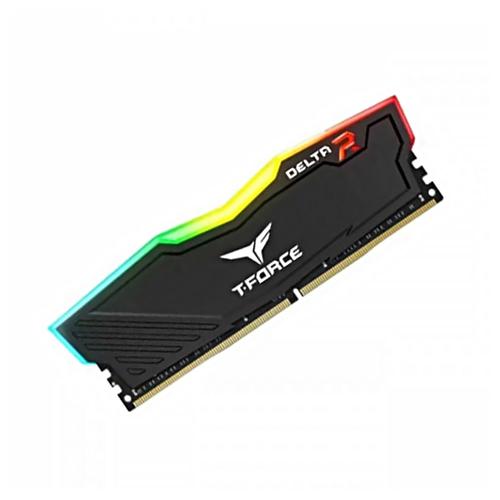 رم کامپیوتر DDR4 تک کاناله 3200 مگاهرتز CL16 تیم گروپ DELTA RGB ظرفیت 16 گیگابایت Ram Desktop DDR4 Single Channel 3200 MHz CL16 DELTA RGB Team Group Capacity 16 Gigabytes