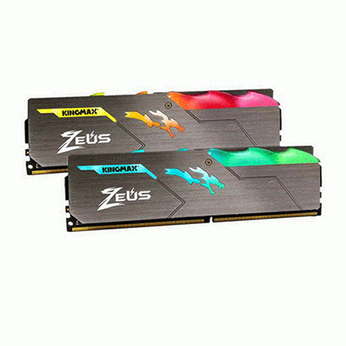 رم کینگ مکس Zeus Dragon RGB 32GB 2x16GB 3200MHz CL17 Kingmax Zeus Dragon RGB 32GB 2x16GB 3200MHz CL17 DDR4 Memory