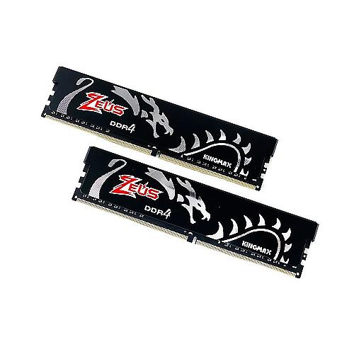 رم دوکاناله کینگ مکس مدل Zeus Dragon با حافظه 32 گیگابایت و فرکانس 3200 مگاهرتز kingmax Zeus Dragon DDR4 32GB 3200Mhz CL17 Dual Channel Desktop RAM
