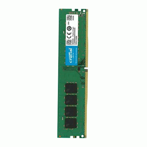 رم کامپیوتر کروشیال تک کاناله مدل CT8 فرکانس 3200 مگاهرتز DDR4 تایمینگ CL22 حافظه 8 گیگابایت Crucial CT8 Single Channel CL22 3200MHz DDR4 8GB Computer RAM
