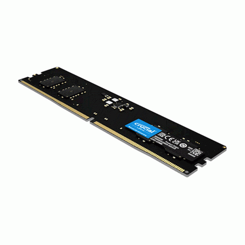 رم تک کاناله کامپیوتر کروشیال با حافظه 32 گیگابایت و فرکانس 4800 مگاهرتز Crucial 32GB 4800MHz CL40 DDR5 UDIMM Single Channel Desktop RAM