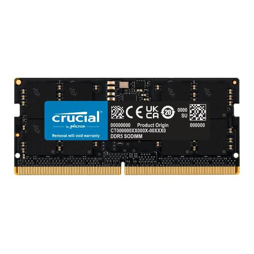 Crucial DDR5 SO-DIMM 16GB Single 4800MHz CL40 Laptop RAM