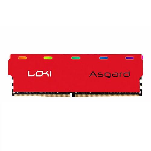 رم تک کاناله آسگارد سری LOKI W1 حافظه 16 گیگابایت و فرکانس 3000 مگاهرتز Asgard LOKI W1 DDR4 16GB 3000MHZ RGB RED