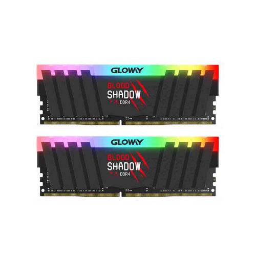 رم گلووی مدل Blood Shadow حافظه 16 گیگابایت و فرکانس 3200 مگاهرتز Gloway Blood Shadow RGB DDR4 16GB 3200MHz CL16 Dual Channel Desktop RAM