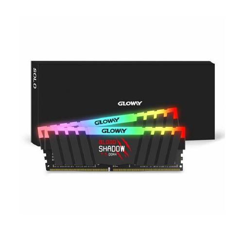 رم گلووی مدل Blood Shadow حافظه 16 گیگابایت و فرکانس 3200 مگاهرتز Gloway Blood Shadow RGB DDR4 16GB 3200MHz CL16 Dual Channel Desktop RAM