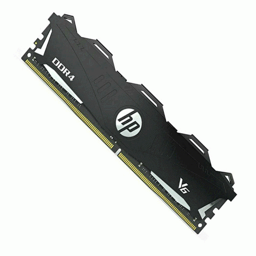 رم اچ پی سری V6 با ظرفیت 8 گیگابایت و فرکانس 2400 مگاهرتز HP V6 DDR4 8GB 2400MHz CL16 single channel desktop RAM