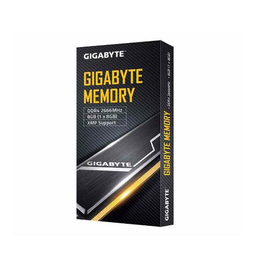 رم دسکتاپ DDR4 تک کاناله 2666 مگاهرتز CL16 گیگابایت مدل GP-GR26C16S8K1HU408 ظرفیت 8 گیگابایت Gigabyte 8G DDR4 2666MHz CL16 Single Channel Desktop RAM