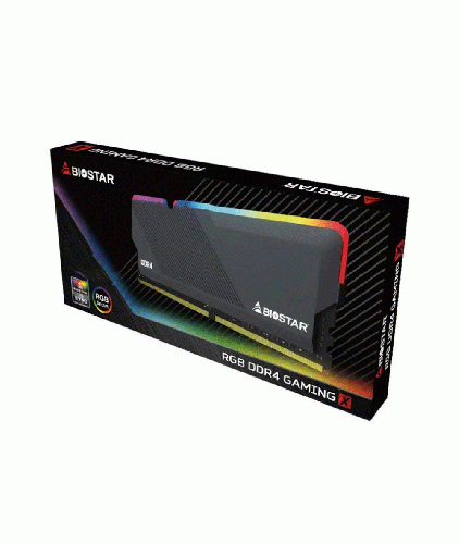 رم کامپیوتر RAM بایوستار GAMING X RGB 16GB 3600MHz CL18 DDR4 دوکاناله ظرفیت 16 گیگابایت Biostar GAMING X RGB 16GB 3600MHz Dual CL18 DDR4 Desktop RAM