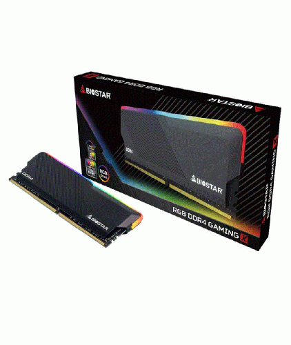 رم کامپیوتر RAM بایوستار GAMING X RGB 16GB 3600MHz CL18 DDR4 دوکاناله ظرفیت 16 گیگابایت Biostar GAMING X RGB 16GB 3600MHz Dual CL18 DDR4 Desktop RAM