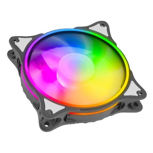 فن کیس گرین مدل HURACAN GFK120M-ARGB بسته 3 عددی GREEN HURACAN GFK120M-ARGB 3 in 1 120mm Case Fan