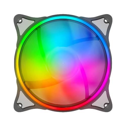 فن کیس گرین مدل HURACAN GFK120M-ARGB بسته 3 عددی GREEN HURACAN GFK120M-ARGB 3 in 1 120mm Case Fan