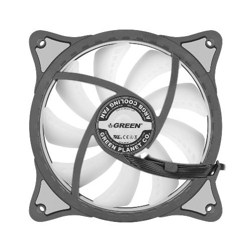فن کیس گرین مدل HURACAN GFK120M-ARGB بسته 3 عددی GREEN HURACAN GFK120M-ARGB 3 in 1 120mm Case Fan