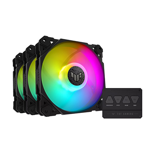 ASUS TUF Gaming TF120 ARGB Triple 120mm Fan Kit with ARGB Controller