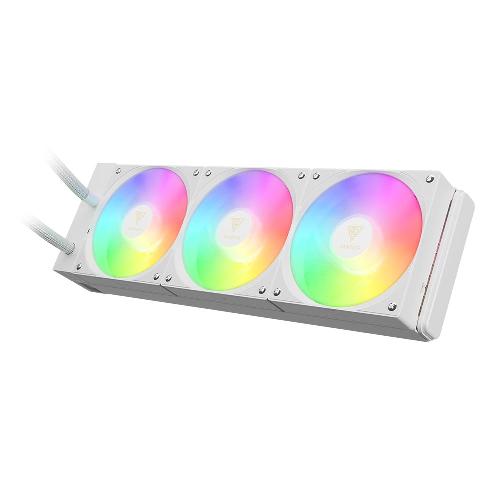 فن پردازنده گیمدیاس مدل CHIONE E4-360 WH Gamdias CHIONE E4-360 WH Cpu Liquid Cooler Fan