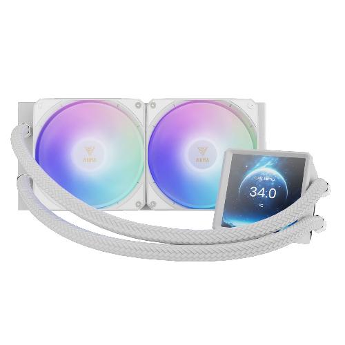 Gamdias AURA GL240 LCD WH CPU Liquid Cooler Fan