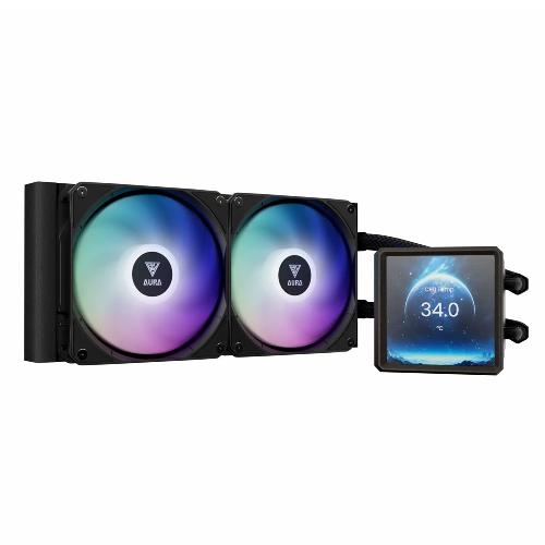 Gamdias AURA GL240 LCD Cpu Liquid Cooler Fan