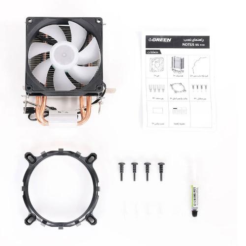 CPU FAN GREEN NOTUS 95-RGB