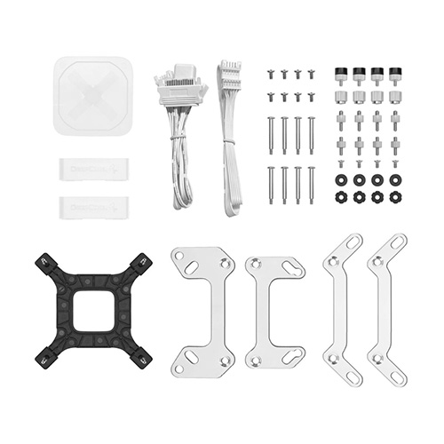 خنک کننده مایع پردازنده دیپ کول LS520 WH Deepcool LS520 WH 240mm ARGB CPU Liquid Cooler