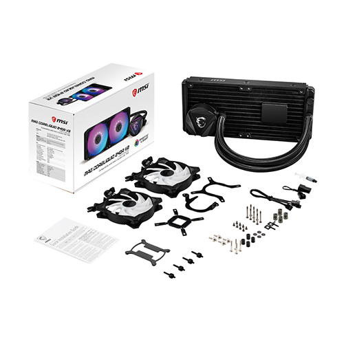 خنک کننده مایع پردازنده ام اس آی MAG CORELIQUID 240R V2 MSI MAG CORELIQUID 240R V2 240mm CPU Liquid Cooler