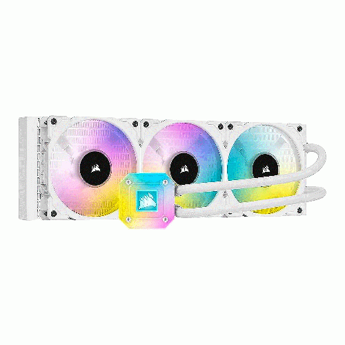 خنک کننده مایع پردازنده کورسیر iCUE H150i ELITE CAPELLIX White Corsair iCUE H150i ELITE CAPELLIX White RGB 360mm CPU Liquid Cooler
