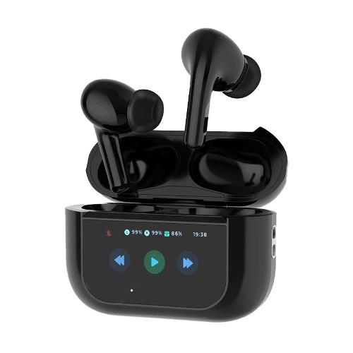 Porodo Blue Earbuds Pro2 Touch Display - ANC + ENC Bluetooth Earbuds