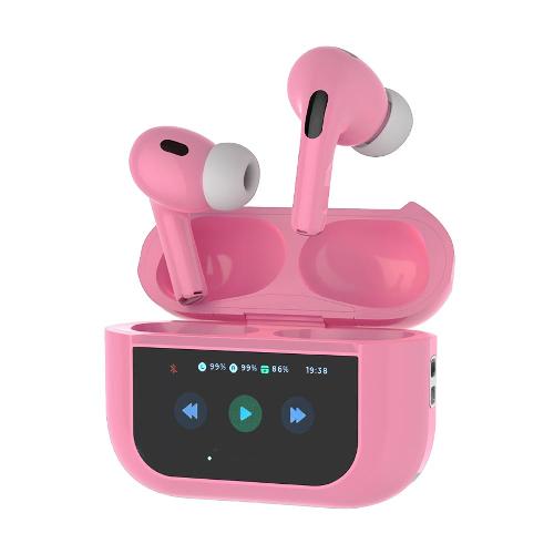 Porodo Blue Earbuds Pro2 Touch Display - ANC + ENC Bluetooth Earbuds