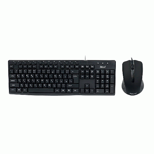 کیبورد و ماوس 715 رویال با سیم Royal Wired Mouse And Keyboard Model R-KM715