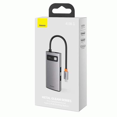 Baseus Metal Gleam 4 in 1 Multifunctional Type-C HUB CAHUB-CY0G