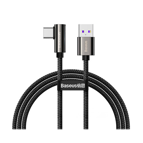Baseus CATCS-B01 Type-A To Type-C 66W 1m Black Elbow Data Charge Cable
