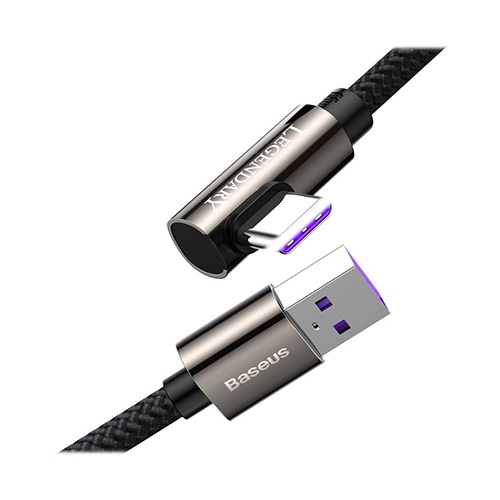 Baseus CATCS-B01 Type-A To Type-C 66W 1m Black Elbow Data Charge Cable