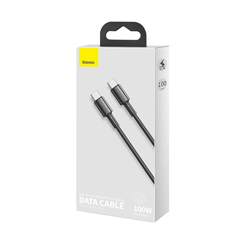 Baseus High Density CATGD-A01 Type-C 100W 2m Fast Charging Data Cable Black