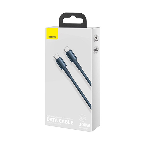 Baseus High Density CATGD-A03 Type-C 100W 2m Fast Charging Data Cable Blue