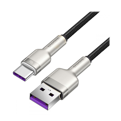 Baseus Cafule CATJK-01 Type-A To Type-C 40W 25cm Fast Charging Data Cable Black