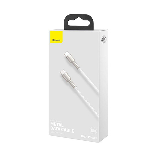 Baseus Cafule CATJK-C02 Type-C 100W 1m Fast Charging Data Cable White