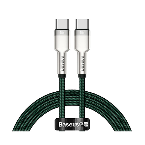 Baseus Cafule CATJK-C06 Type-C 100W 1m ِFast Charging Data Cable Green
