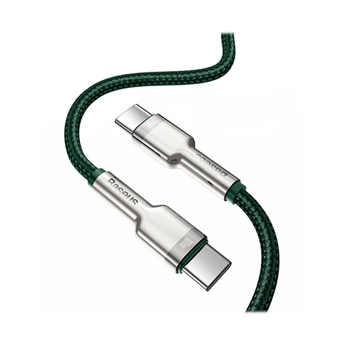 Baseus Cafule CATJK-C06 Type-C 100W 1m ِFast Charging Data Cable Green