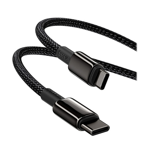 Baseus Tungsten Gold CATWJ-01 Type-C 100W 1m Data Fast Charging Cable Black