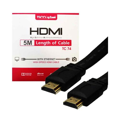 کابل HDMI تسکو مدل TC 74 طول 5 متر HDMI TC74 HDMI Cable 5m