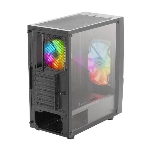 Green GRIFFIN G1 RGB Mid Tower Black Computer Case