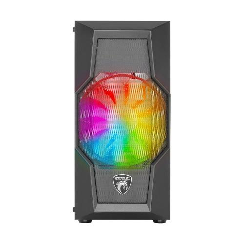 Green GRIFFIN G1 RGB Mid Tower Black Computer Case