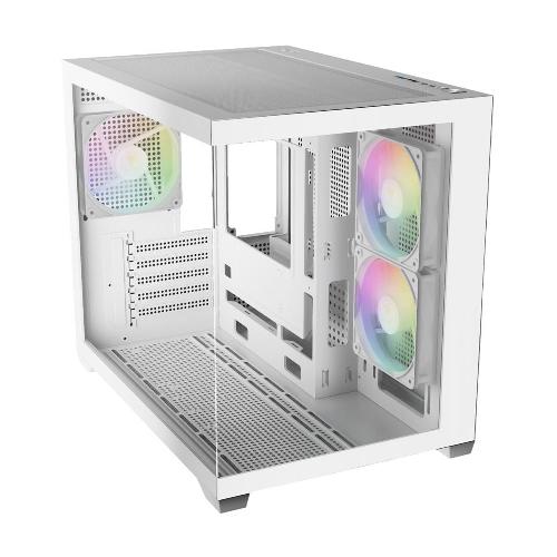 کیس کامپیوتر گیمدیاس مدلAURA GC10M WH ARGB Gamdias AURA GC10M WH ARGB MICRO TOWER